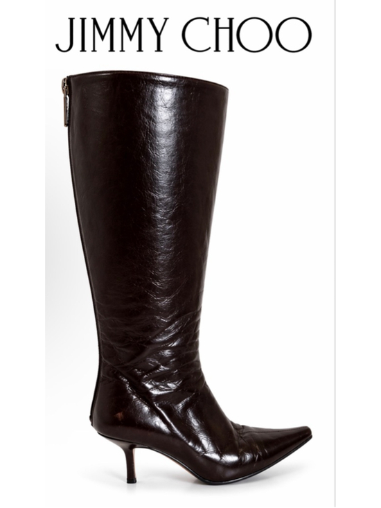 Jimmy Choo Shoes - Jimmy Choo Heeled Boots Brown Size 39.5/9.5